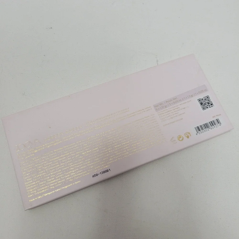 NEW Zoeva Cosmetics Screen Queen Eyeshadow Palette Full Size 10 Color‎ Shades
